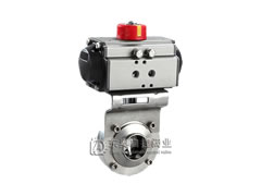 氣動衛生級焊接蝶閥