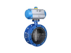 氣動法蘭軟密封蝶閥