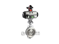 氣動對夾三偏心硬密封對夾蝶閥