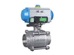 氣動三片式球閥