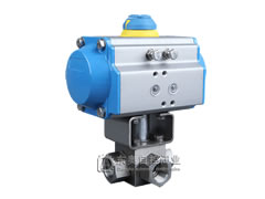 氣動高壓三通球閥