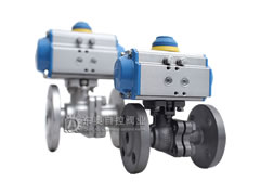 氣動軟密封法蘭球閥